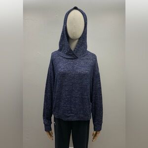 GAP Blue Space Dye Hoodie Women’s Medium Pullover Sweatshirt Casual Lightweight